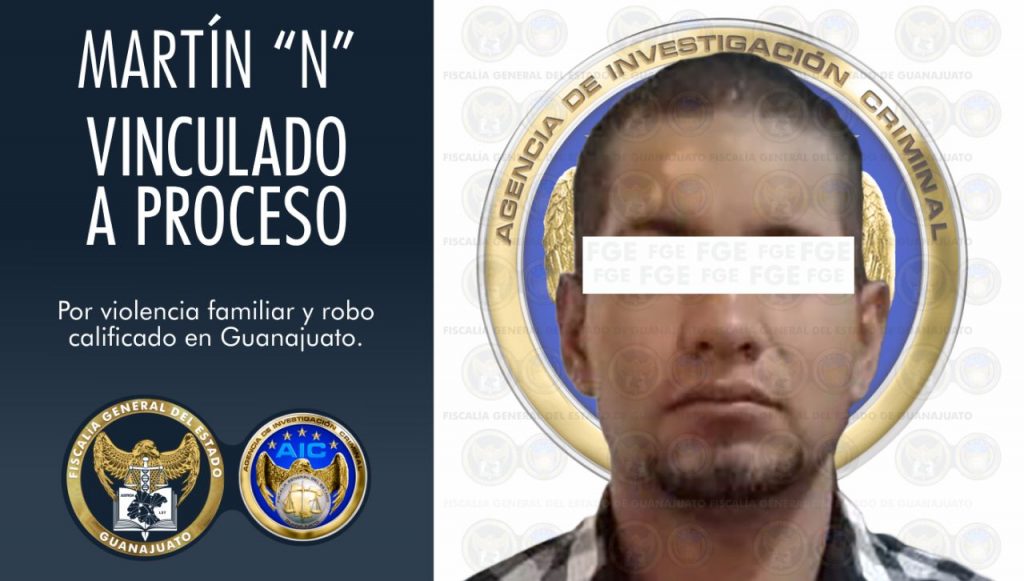 Es aprehendido por las lesiones provocadas a su pareja al arrojarle una sustancia en el rostro en Guanajuato