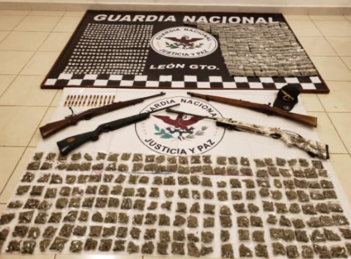 Operativo Guanajuato Seguro saca de las calles del Estado 28 mil dosis de droga y asegura 57 armas