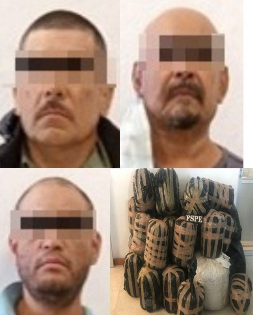 Capturan en Celaya a tres criminales en posesión de 153 kilogramos de mariguana