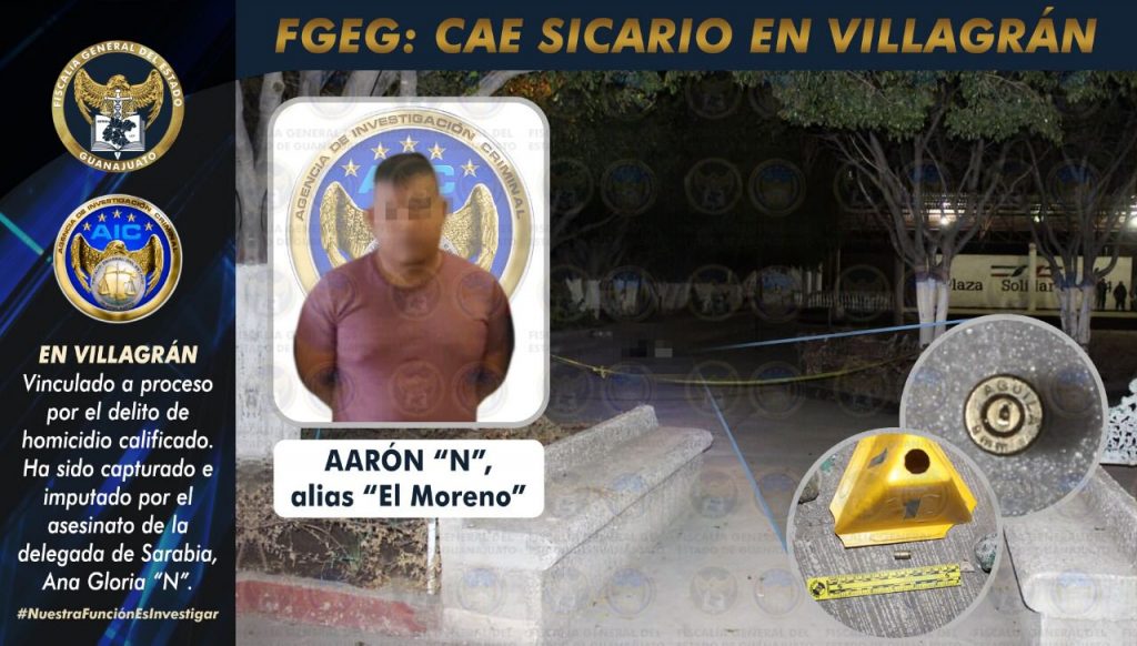Capturan a “El Moreno”, implicado en el asesinato de la delegada de la comunidad de Sarabia