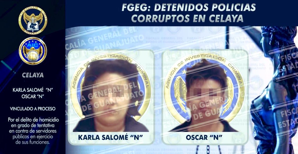 Dos ex policías corruptos de Celaya pasarán toda su vida en la cárcel