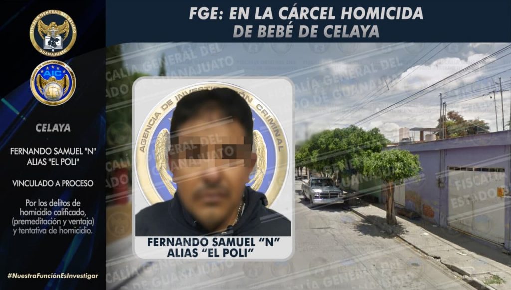 Capturan a uno de los intervinientes en el ataque armado que dejó como saldo un hombre y bebé de 8 meses, sin vida, en Celaya