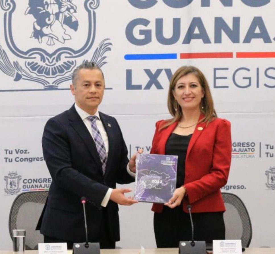 Recibe el Congreso del Estado el informe anual de actividades de la Procuraduría de los Derechos Humanos del Estado de Guanajuato