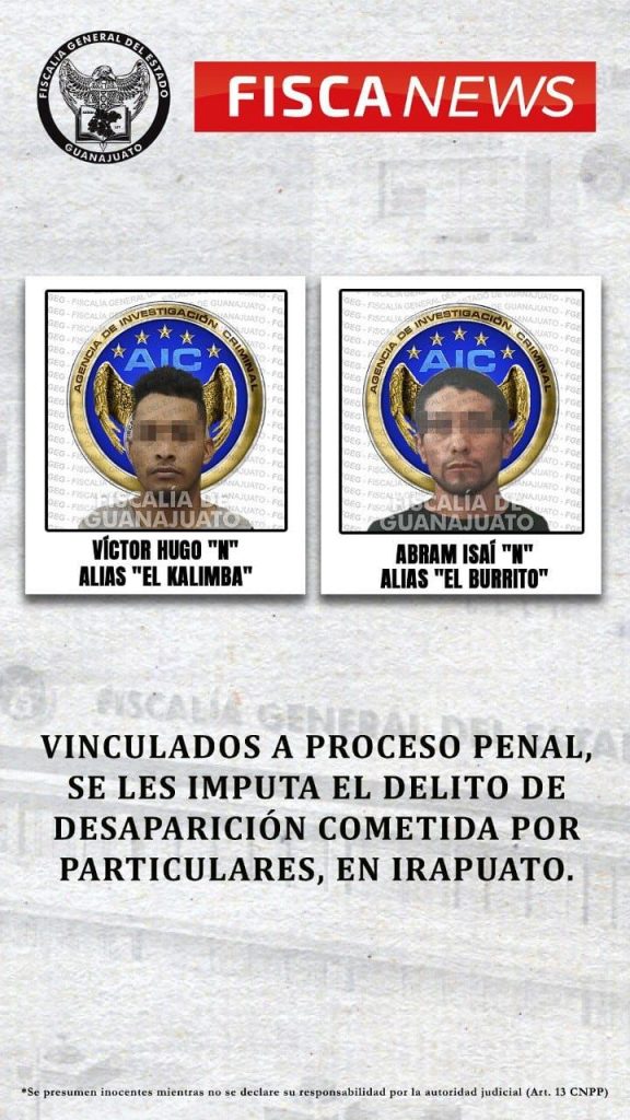Detienen a 2 por desaparición de joven en Irapuato